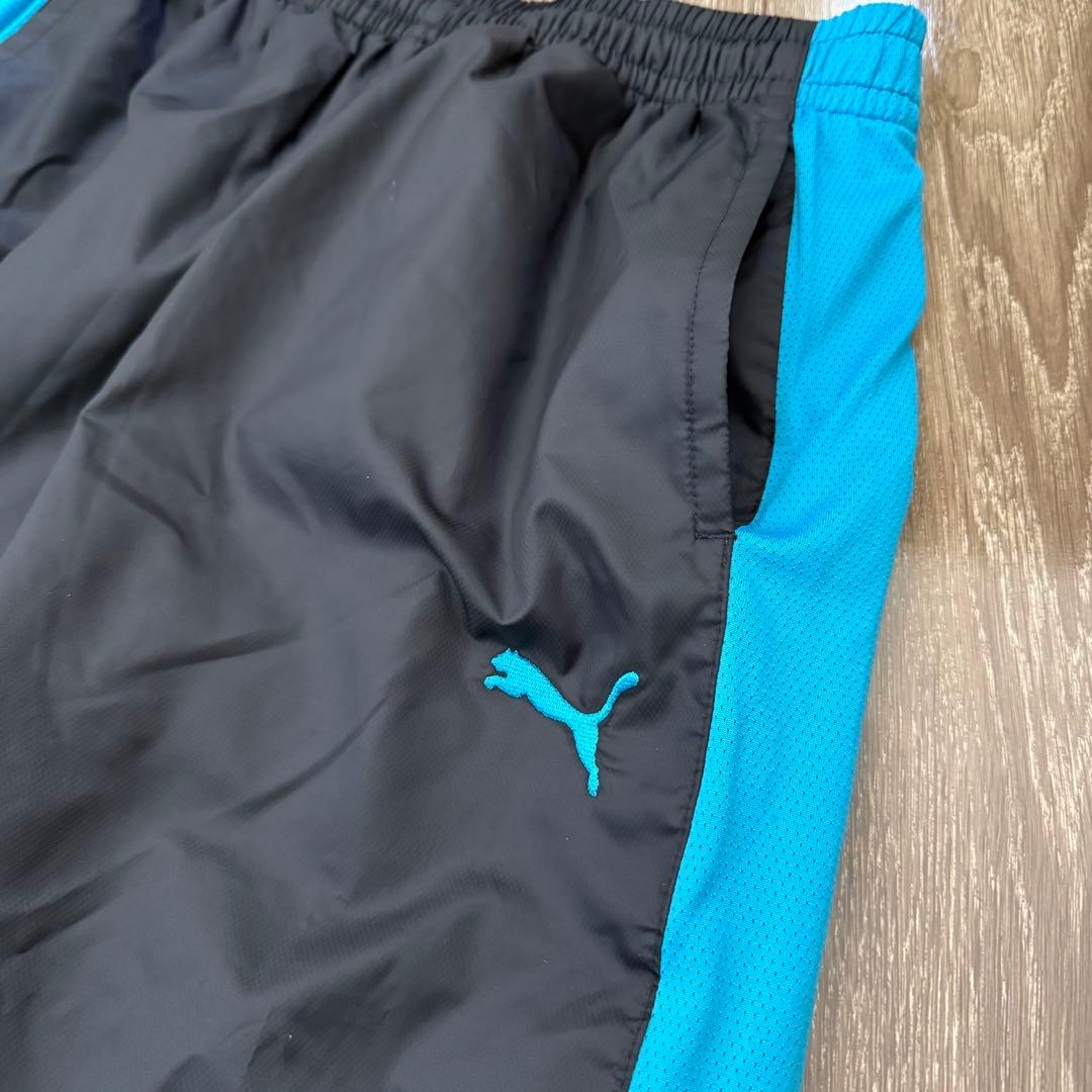 美品 PUMA サッカー 裏起毛 ピステ・ウィンドブレーカー 上下セット L