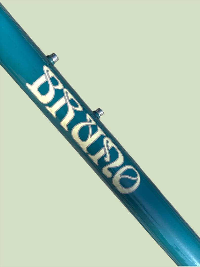 【BRUNO】ブルーノ クロモリ フレーム＆フォークセット ターコイズ