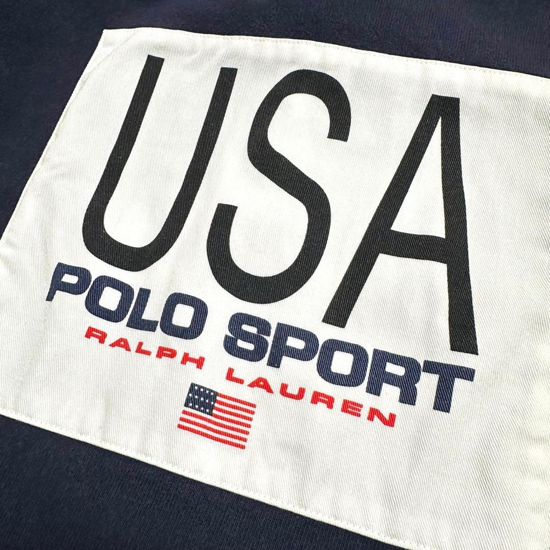 90s Ralph Lauren POLO SPORTS USAロゴ ビッグロゴ