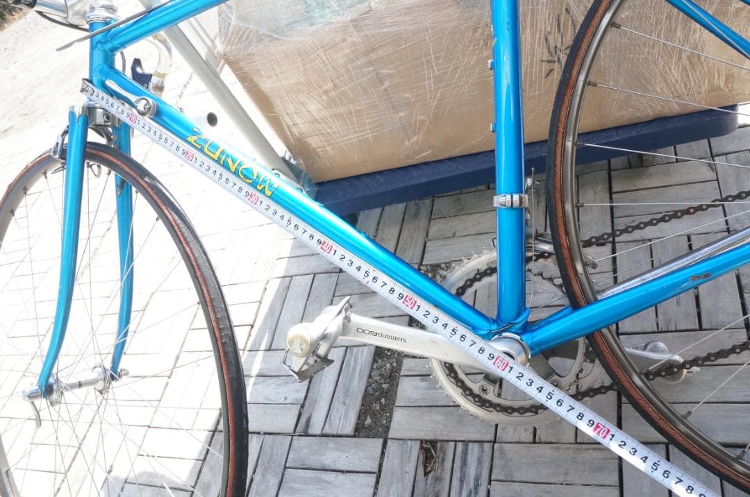 ZUNOW　T.KAGEYAMA　ロードバイク　青　シマノ600コンボ　クロモリ
