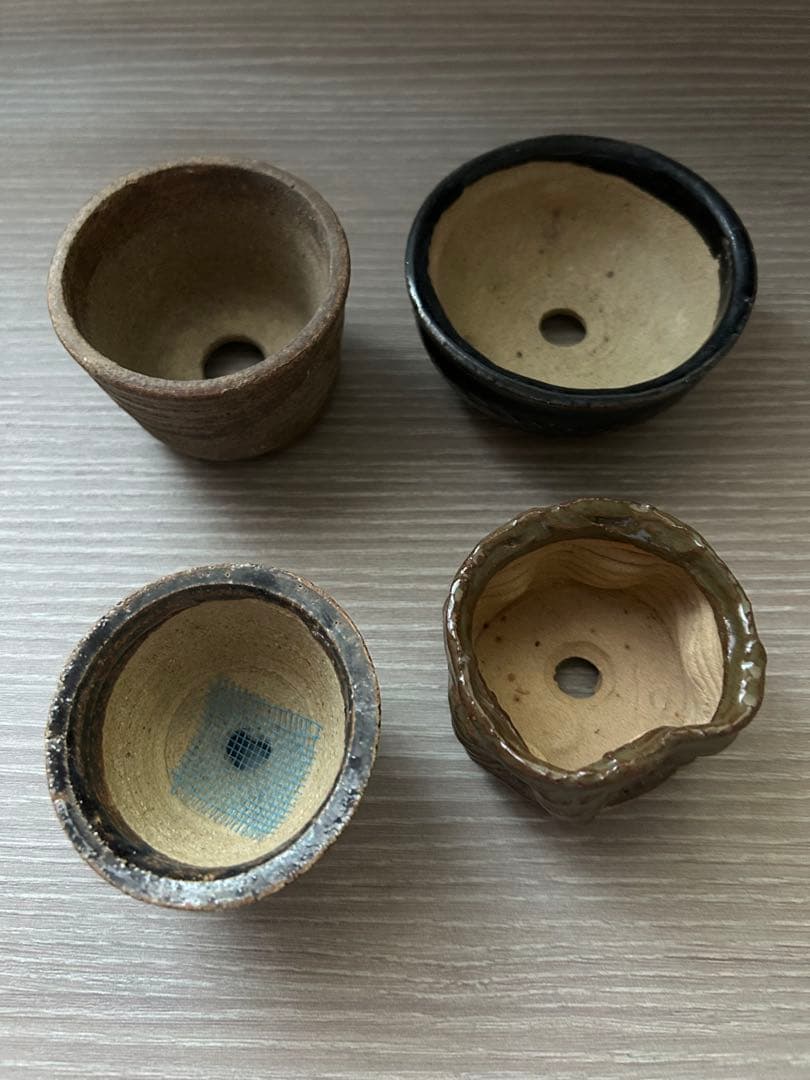 ミニ盆栽鉢　4個セット