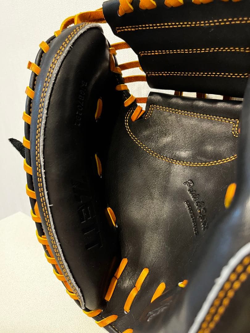 新品　ZETT 野球 少年軟式 プロステイタス　捕手用 キャッチャーミット　右投