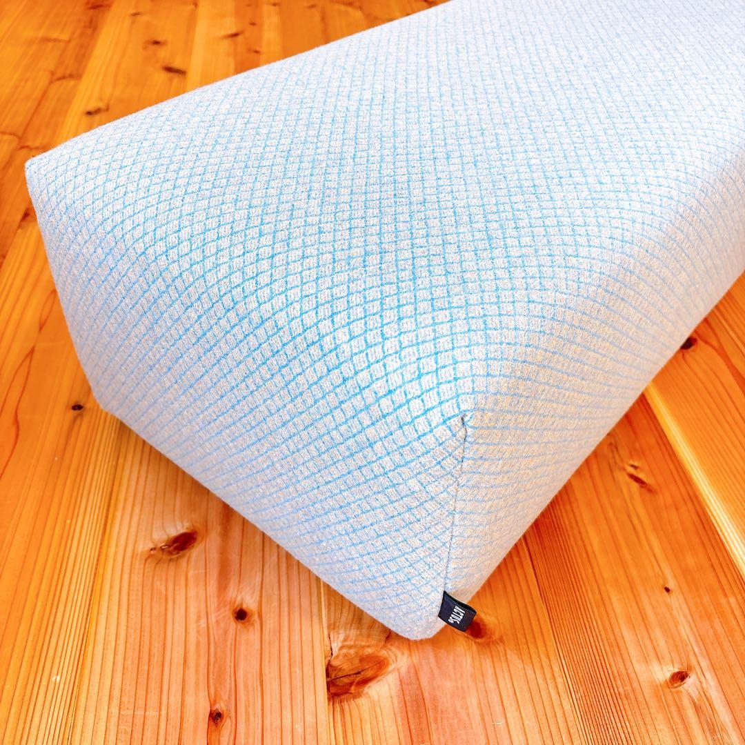 【良品】 ACTUS アクタス キューブスツール STOOL 水色×グレー