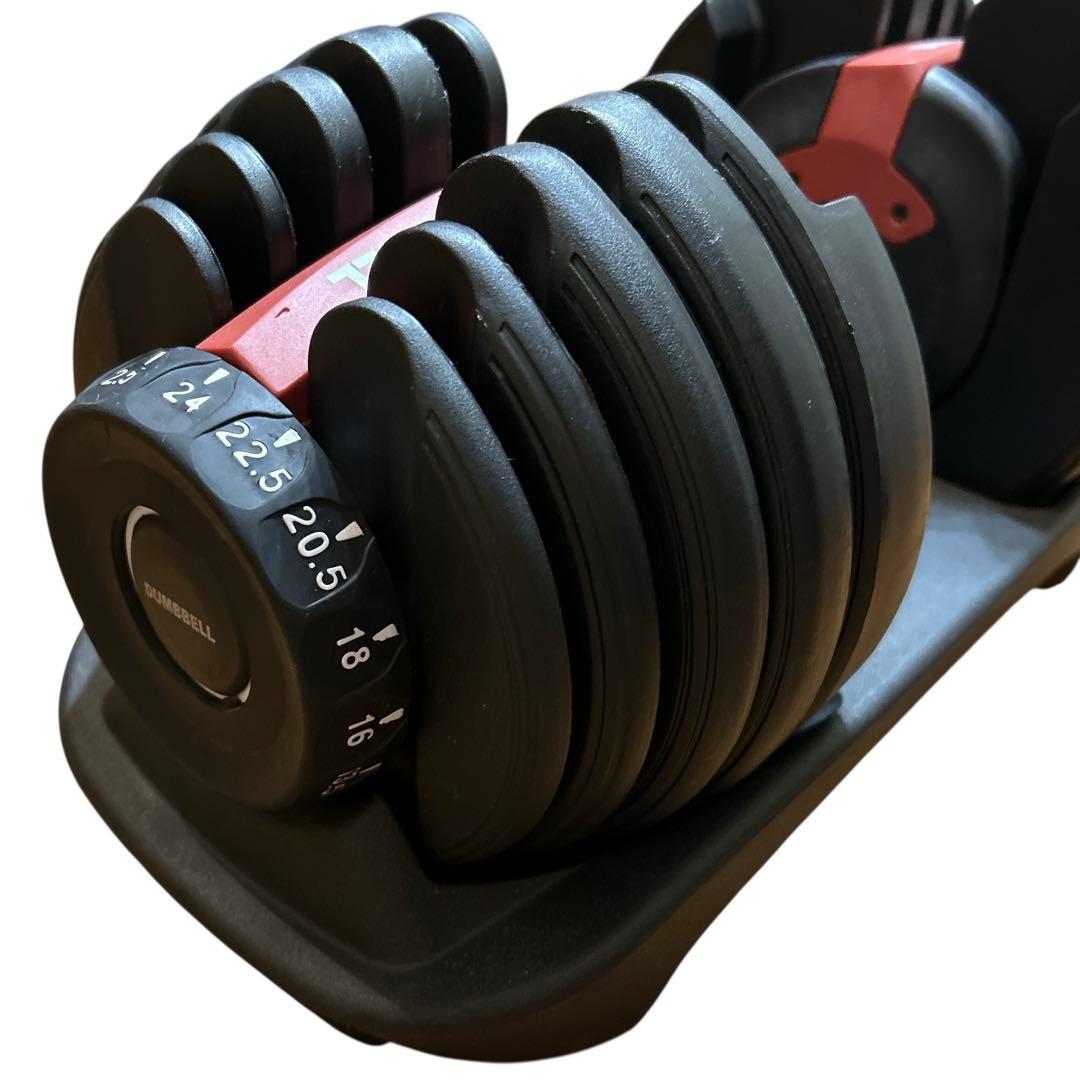 美品 DUMBELL① ダンベル 可変式 24kg TOPFILM
