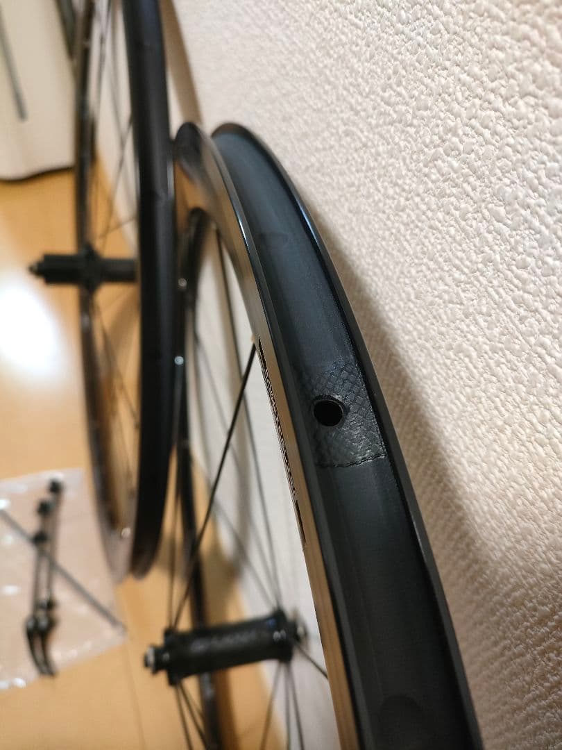 走行500km 美品 700c ロードバイクホイール RUJIXU ディープリム