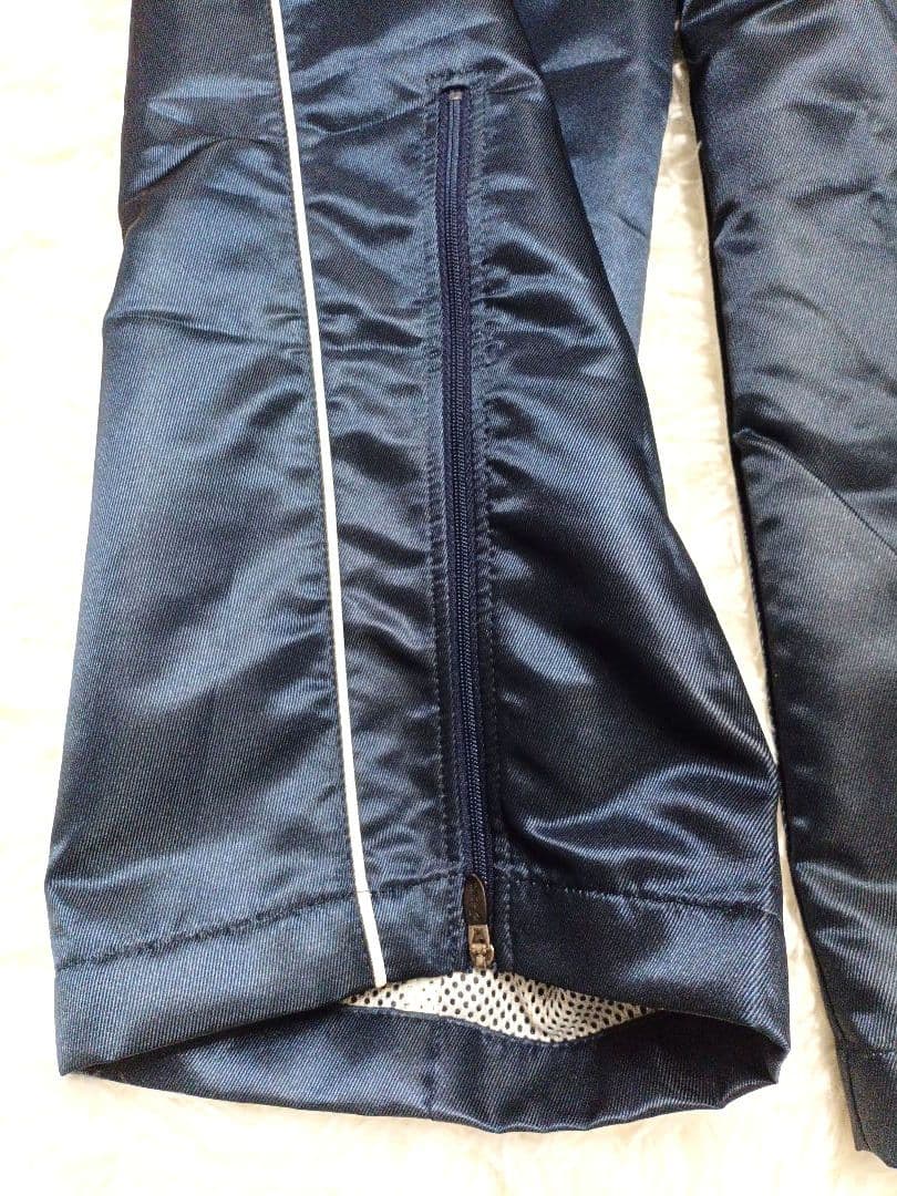 厚手 asics ウインドブレーカー セットアップ ネイビー XL O