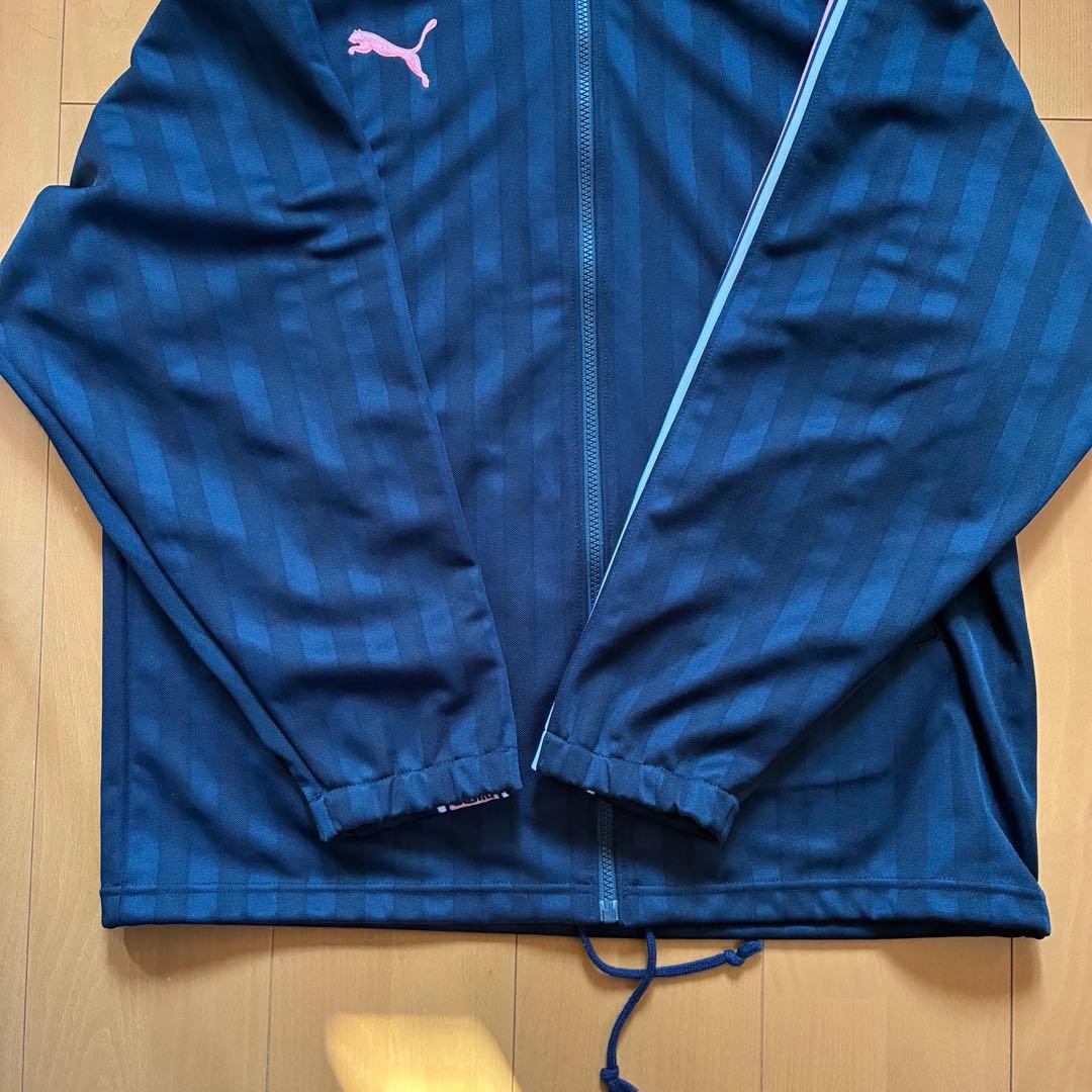 PUMA プーマ ピンク ジャージ ロゴ ライン 希少 レア M S