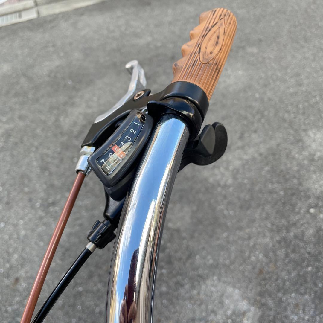 レインボービーチクルーザー 自転車 青/ 白