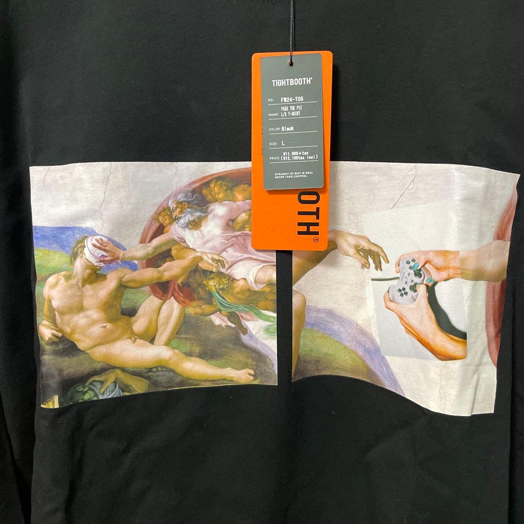 新品　TIGHTBOOTH 長袖Tシャツ L 黒 プリント