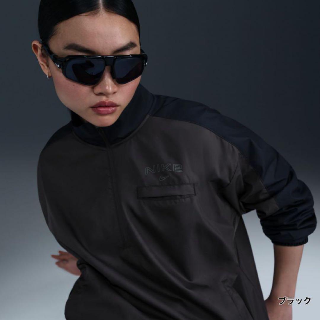 M 新品 ナイキ ランニングジャケット ハーフジップ レディース フリース