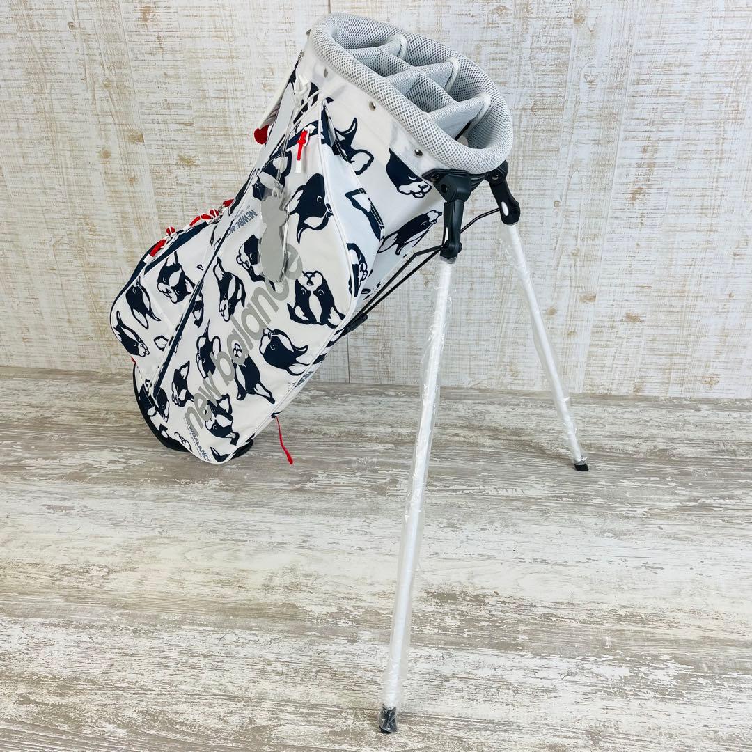 【新品】【完売品】ニューバランス ゴルフ　ボストンテリア総柄　キャディバッグ