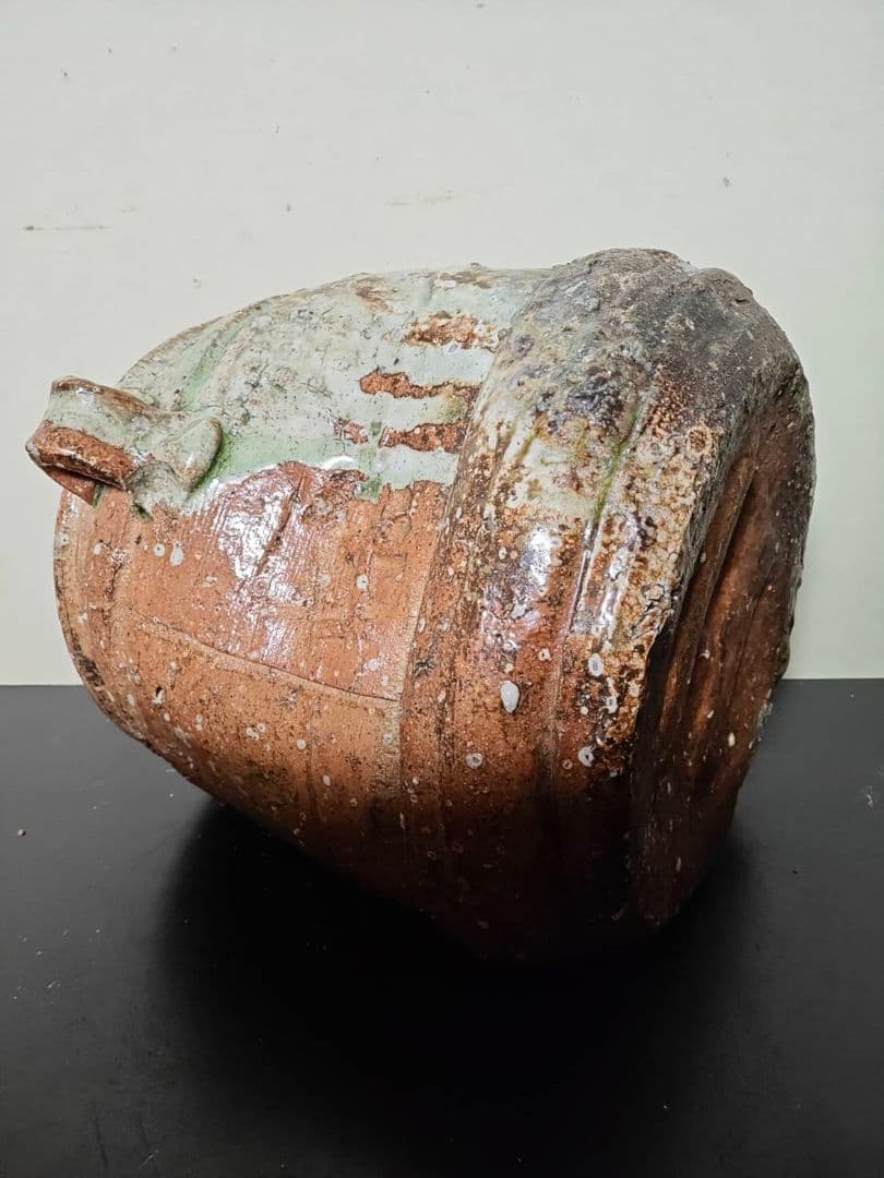 古伊賀水指　江戸時代　茶道具　古窯　古美術