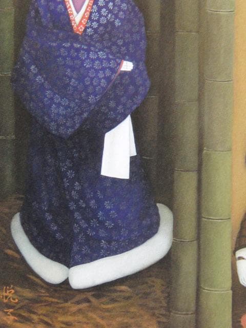 黒田悦子、幽篁情懐、希少な画集より、新品高級額・額装付、状態良好