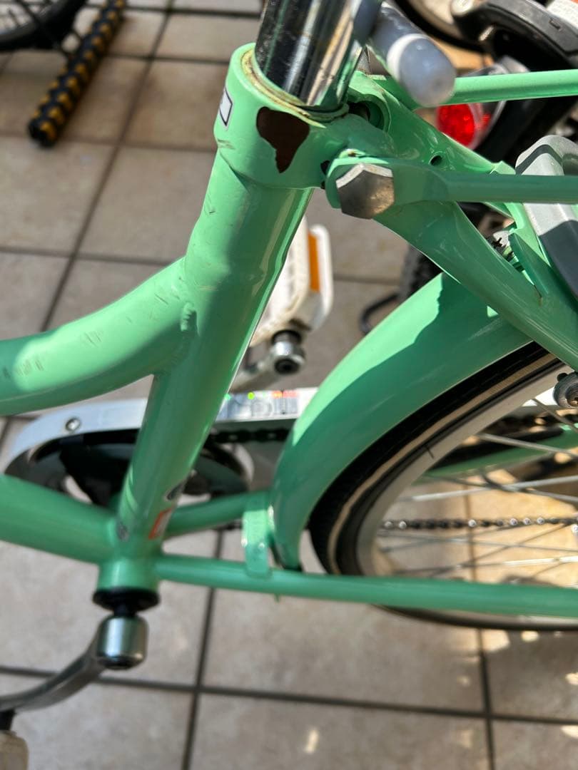 ミントグリーン ジュニアシティサイクル 24インチ