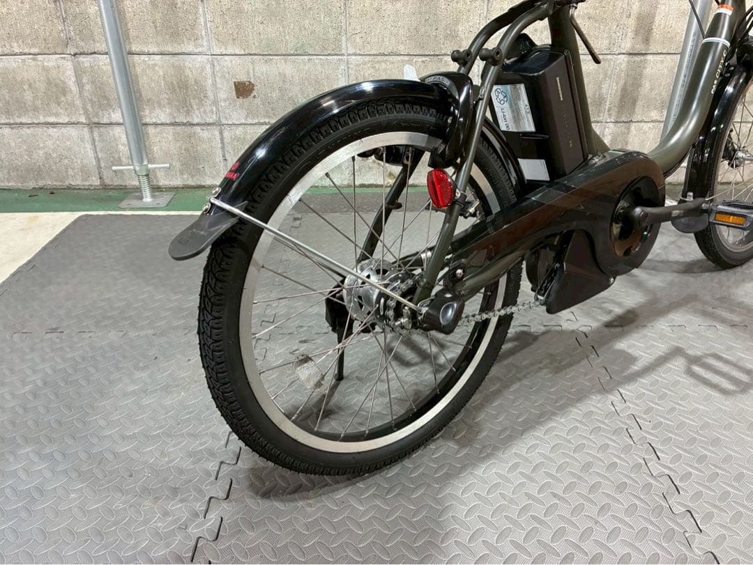 №8612電動自転車ヤマハ　パスシティーC 20インチ✨人気のカーキ✨