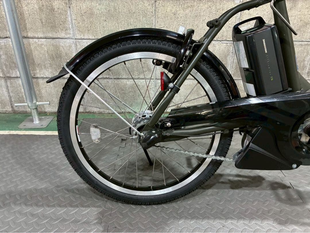 №8612電動自転車ヤマハ　パスシティーC 20インチ✨人気のカーキ✨
