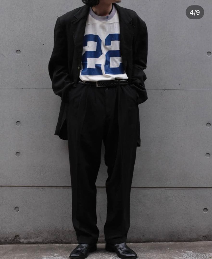 60s Hanesport ヴィンテージ フットボールTシャツ 22 希少袖丈