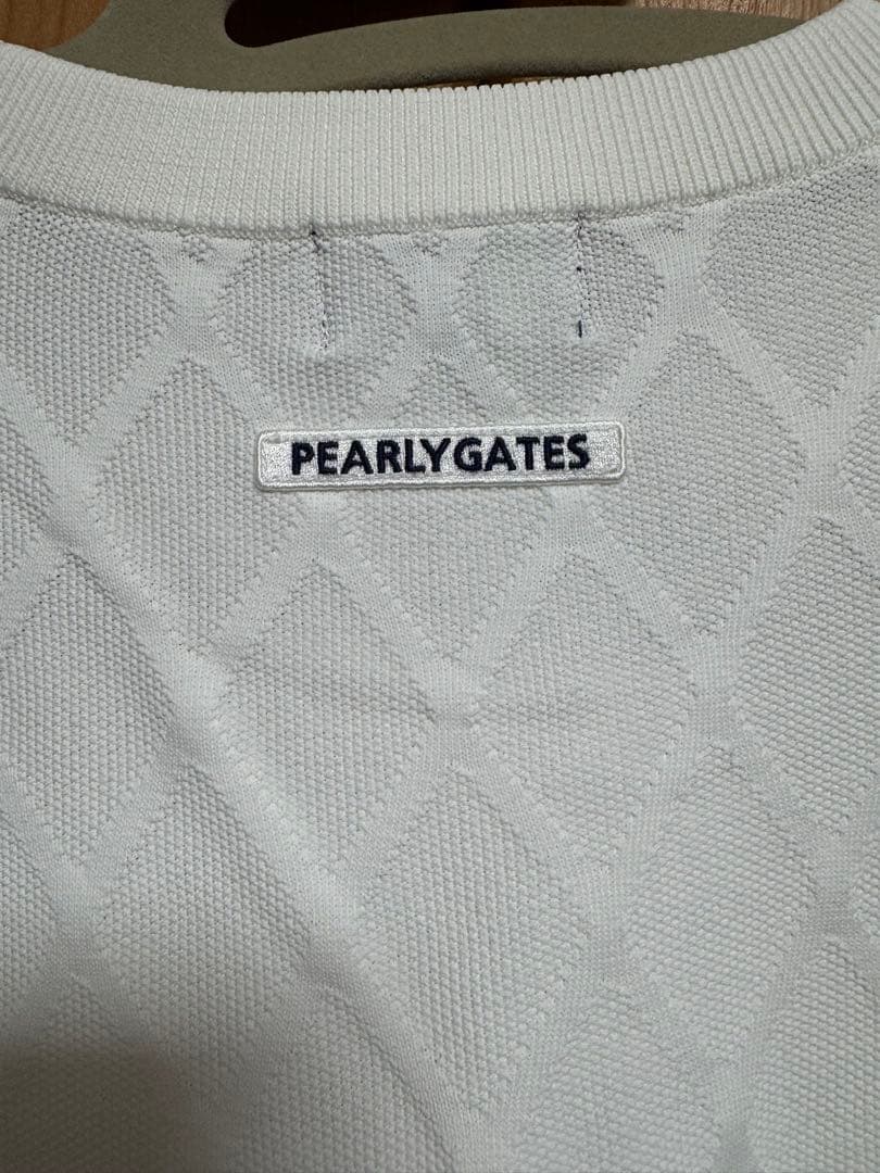 【新品レベル】PEARLY GATES ダイヤモンドパターン ニット　サイズ2