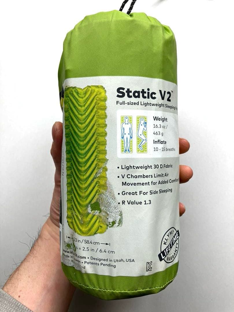 美品Static V2 エアーマット ＆ pillowX軽量コンパクトセット