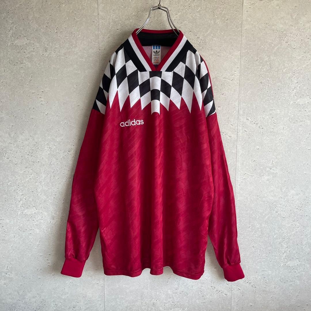 90s adidas サッカー ジョージア代表 長袖 ユニフォームサッカーシャツ