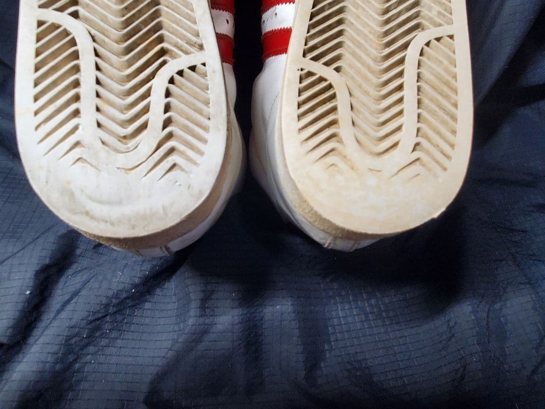 adidas スーパースター ホワイト/レッド 27.5cm