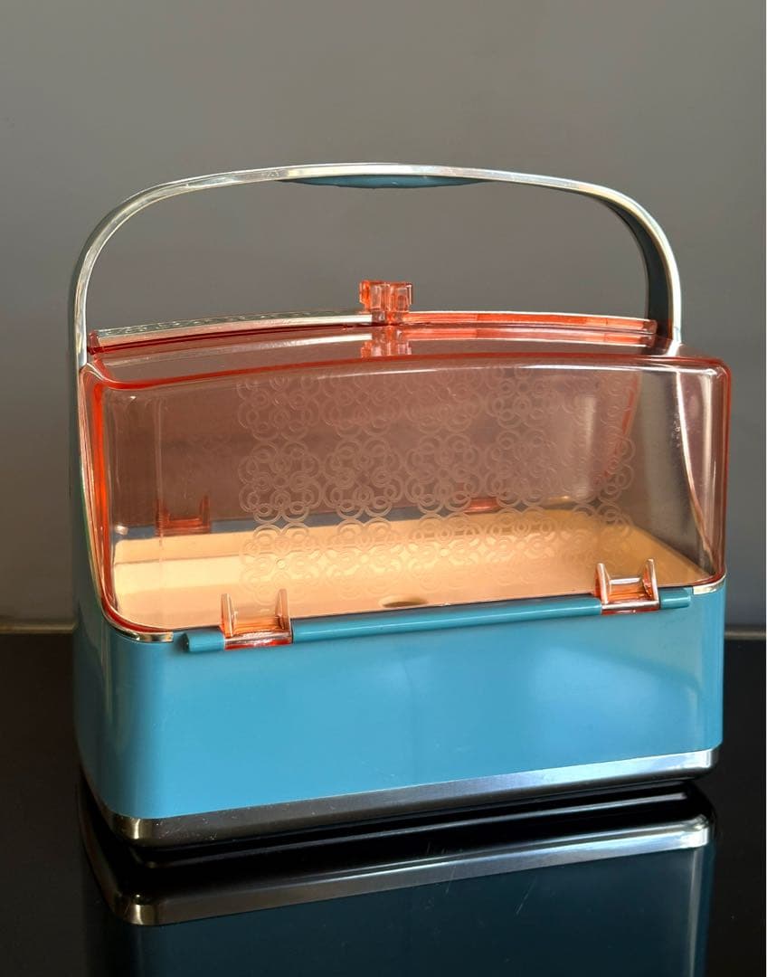 レトロポップ　ソーイングボックス　裁縫箱　コスメボックス　POLA ヴィンテージ