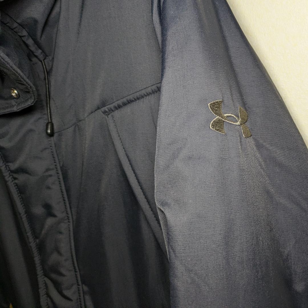 【美品】アンダーアーマー ベンチコート UA Long Coat 　L