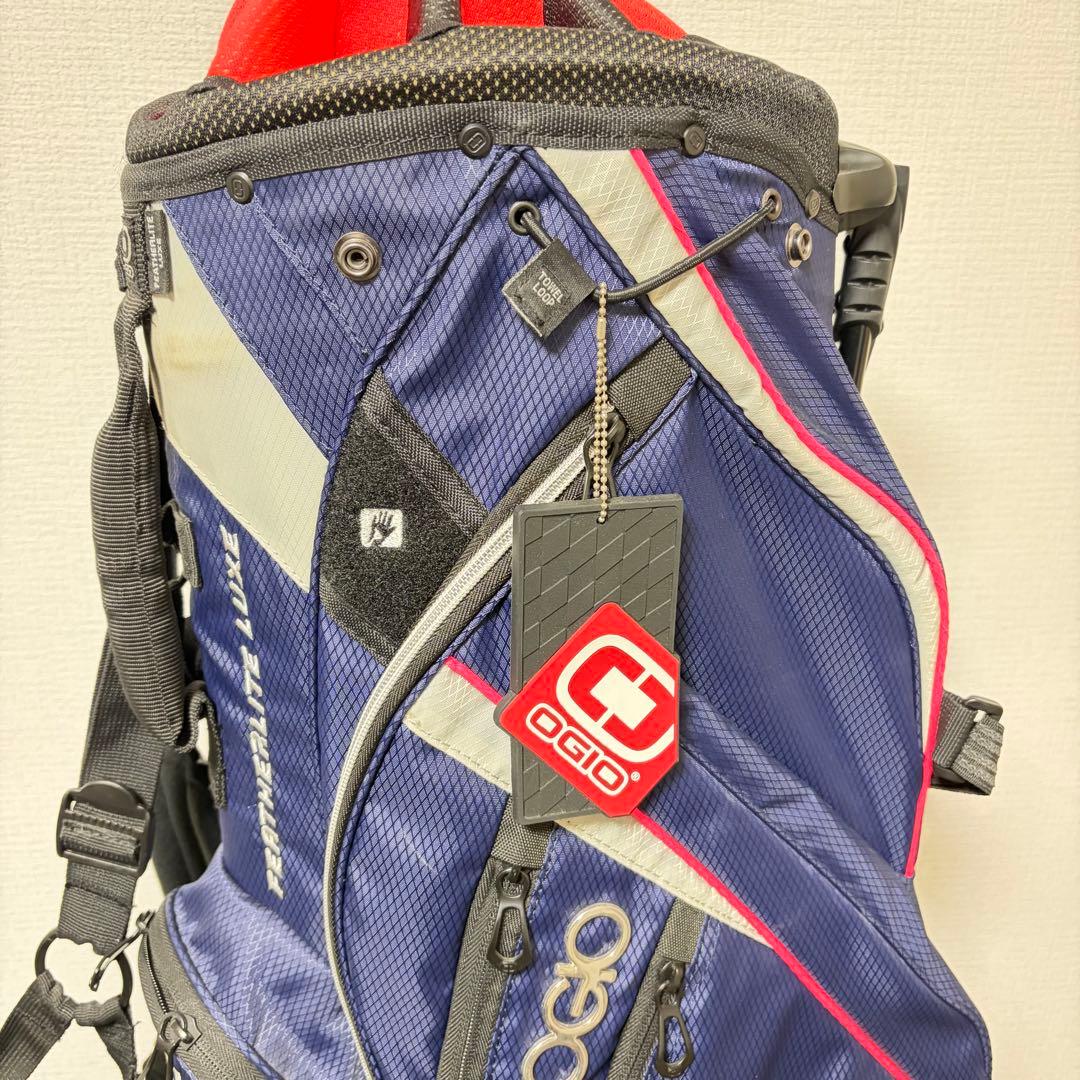 OGIO オジオ スタンドキャディバッグ フェザーライト リュクス ネイビー