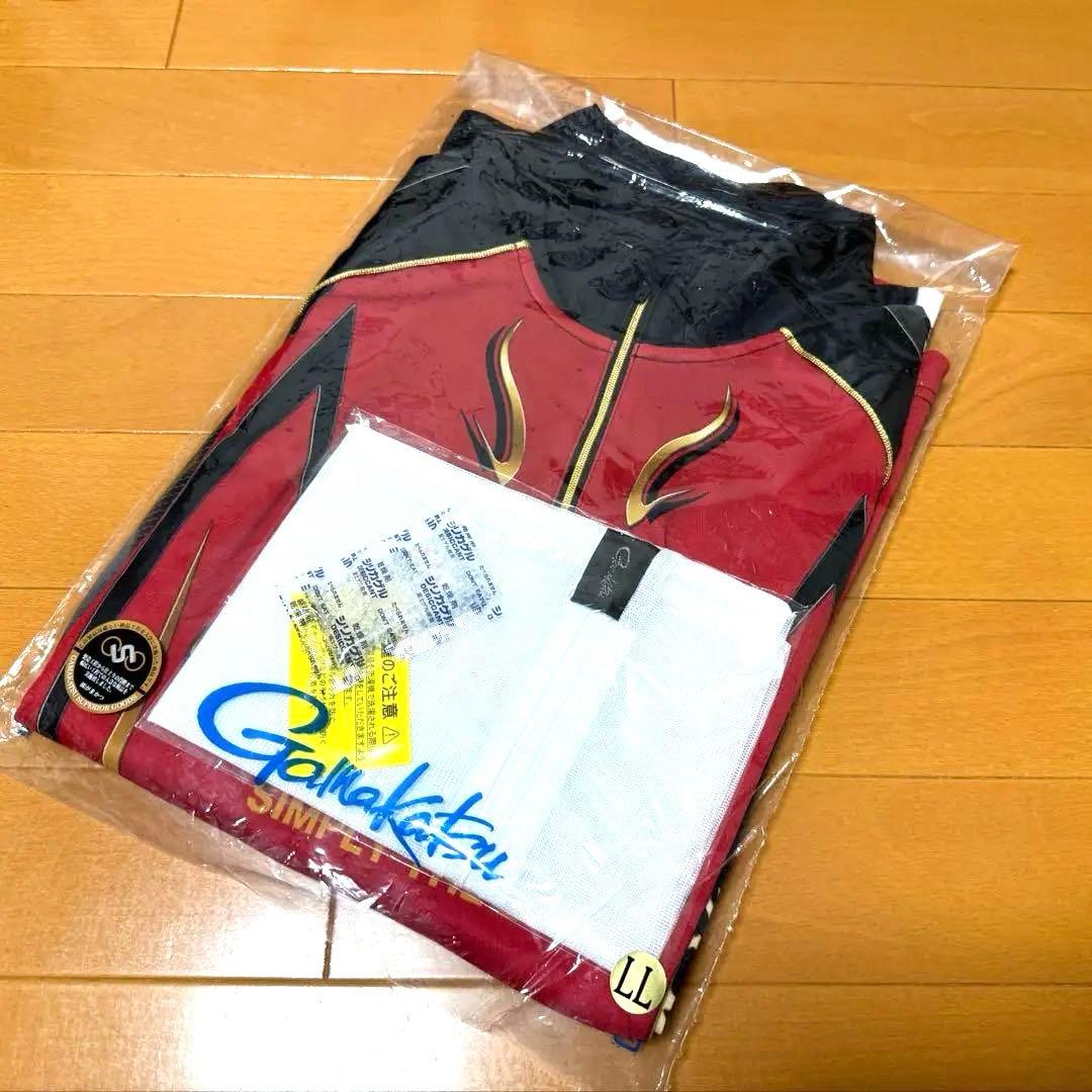 がまかつ ジップシャツ GM3734 LL レッド Gamakatsu