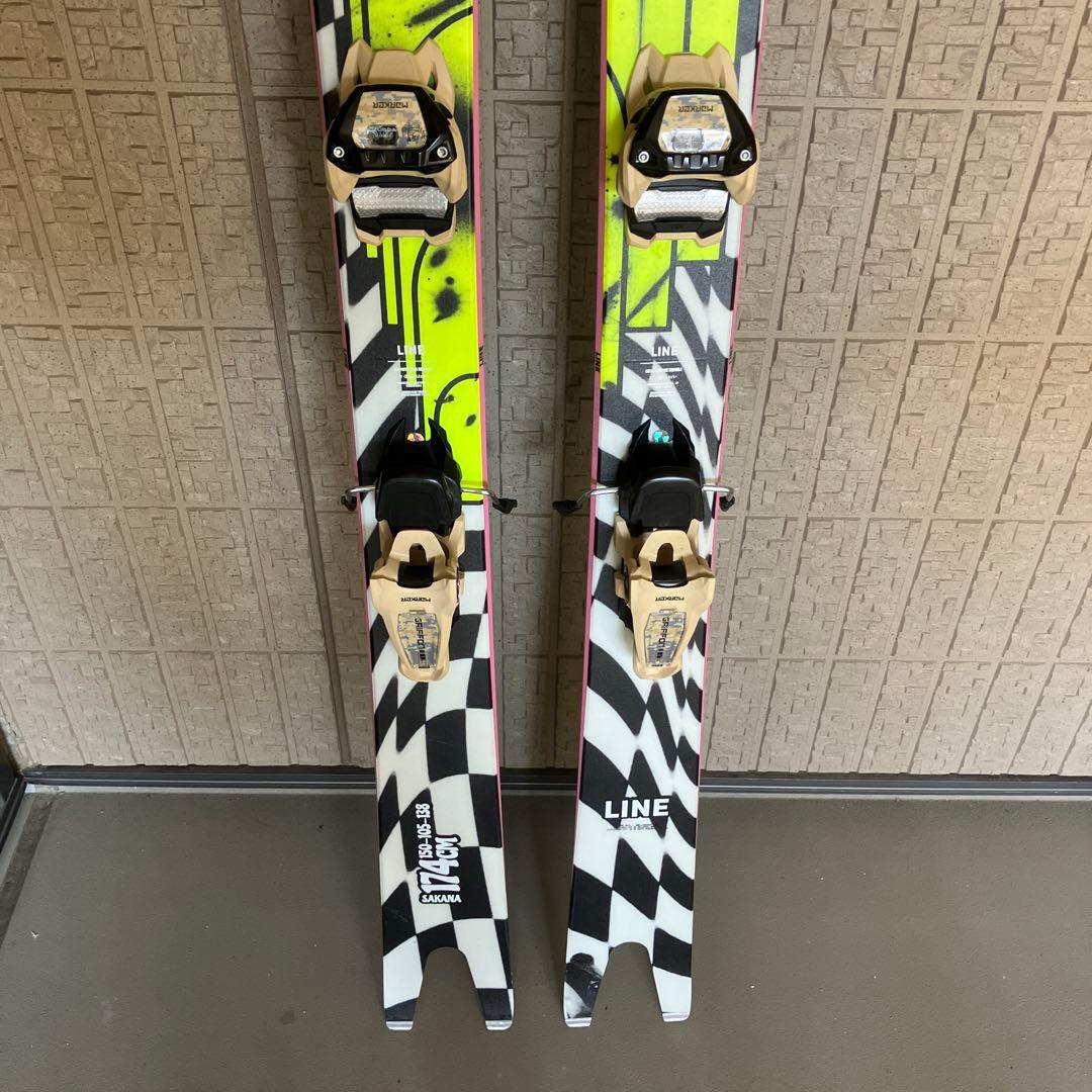 LINE Sakana 25-26スキー板 マーカーグリフォン　ビンディング付き