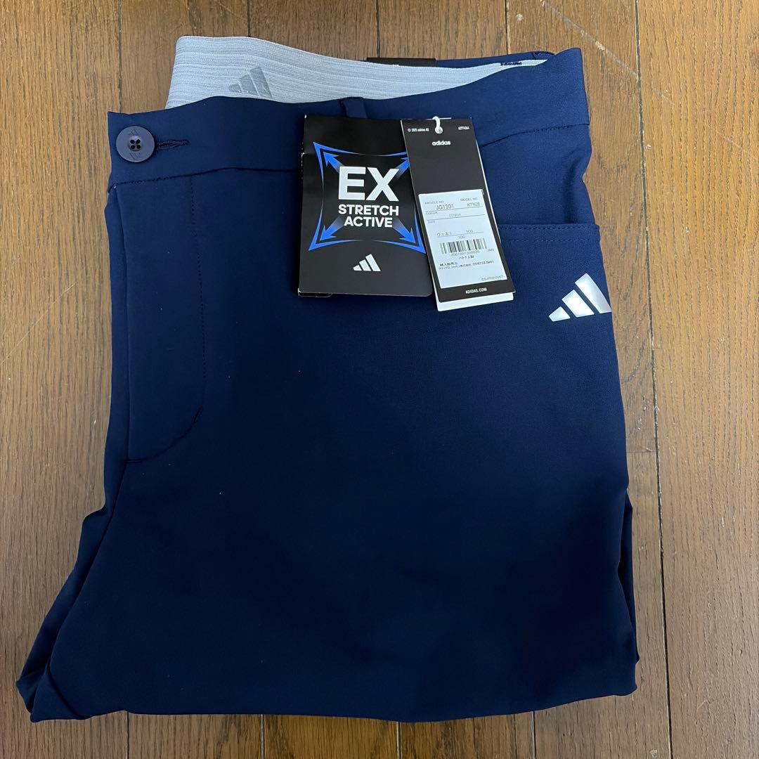 【未使用】adidas アディダス ゴルフパンツKTN28/W100/ネイビー系