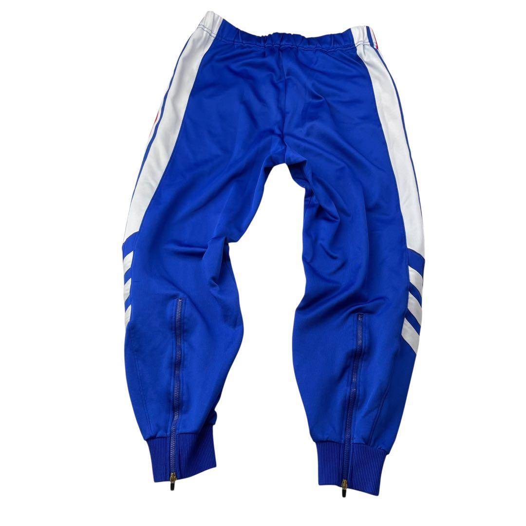 00s adidas トラックパンツ Y2K デサントJASPO O ブルー