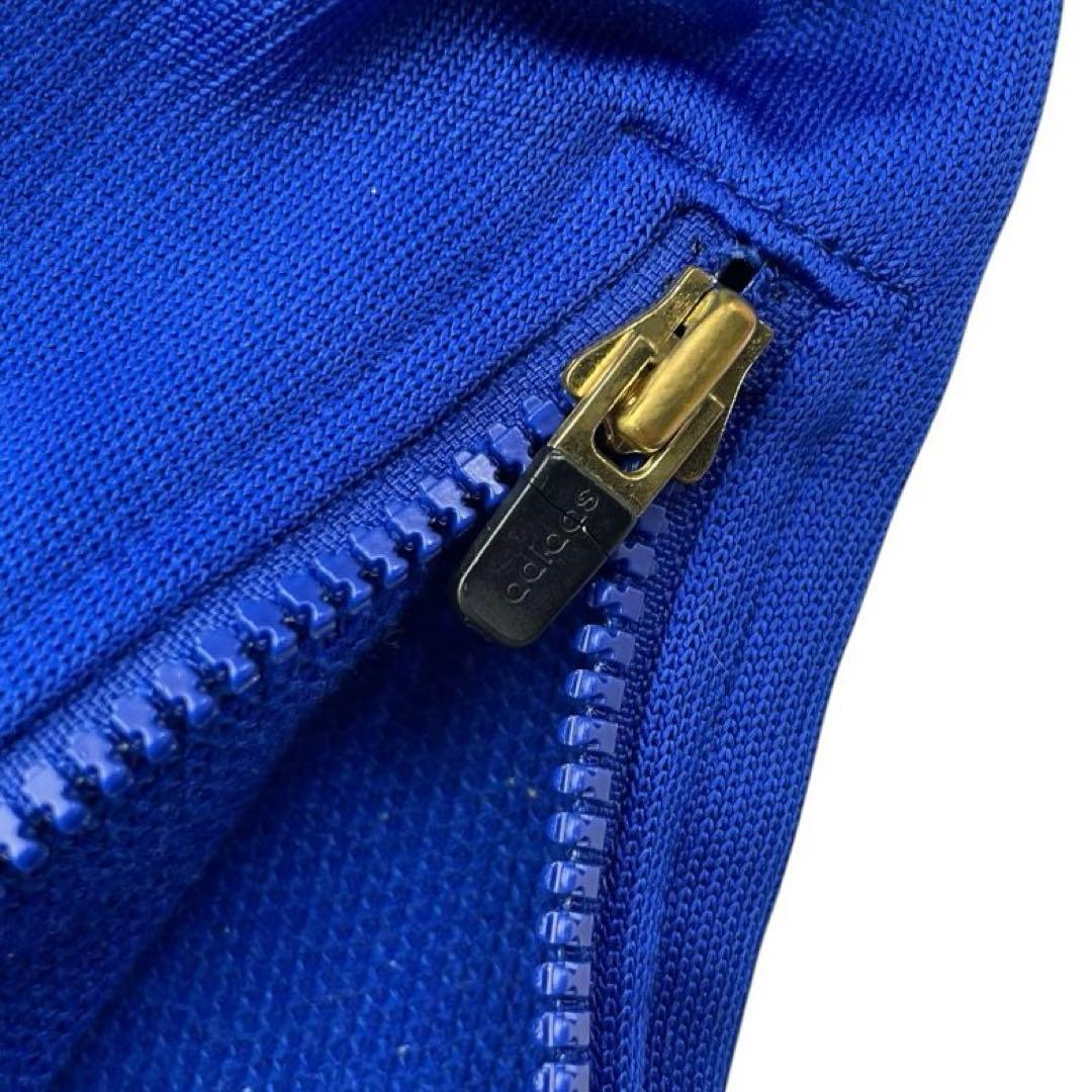 00s adidas トラックパンツ Y2K デサントJASPO O ブルー
