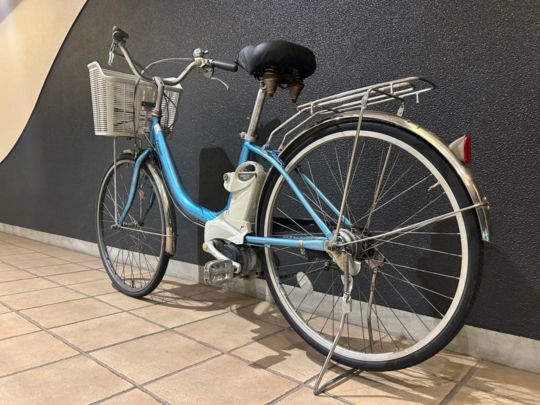 兵庫県神戸市より！Panasonic電動アシスト自転車 青色 Ni-MH