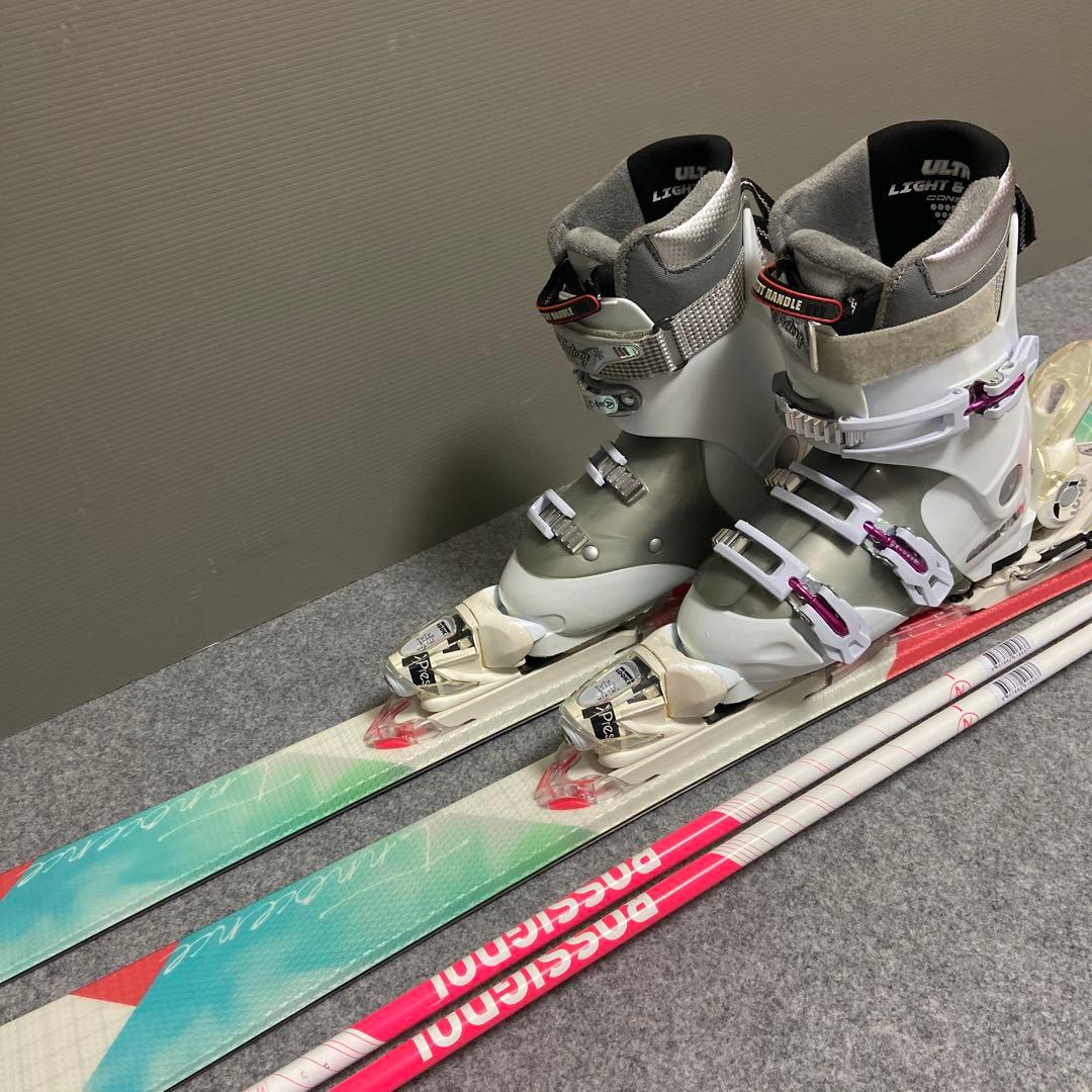 ★メンテナンス済　大人スキーセット板hart140cm ブーツ24.5cm