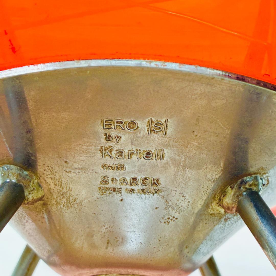 Kartell　カルテル　ERO S エロエス　クリアレッド　チェア　椅子