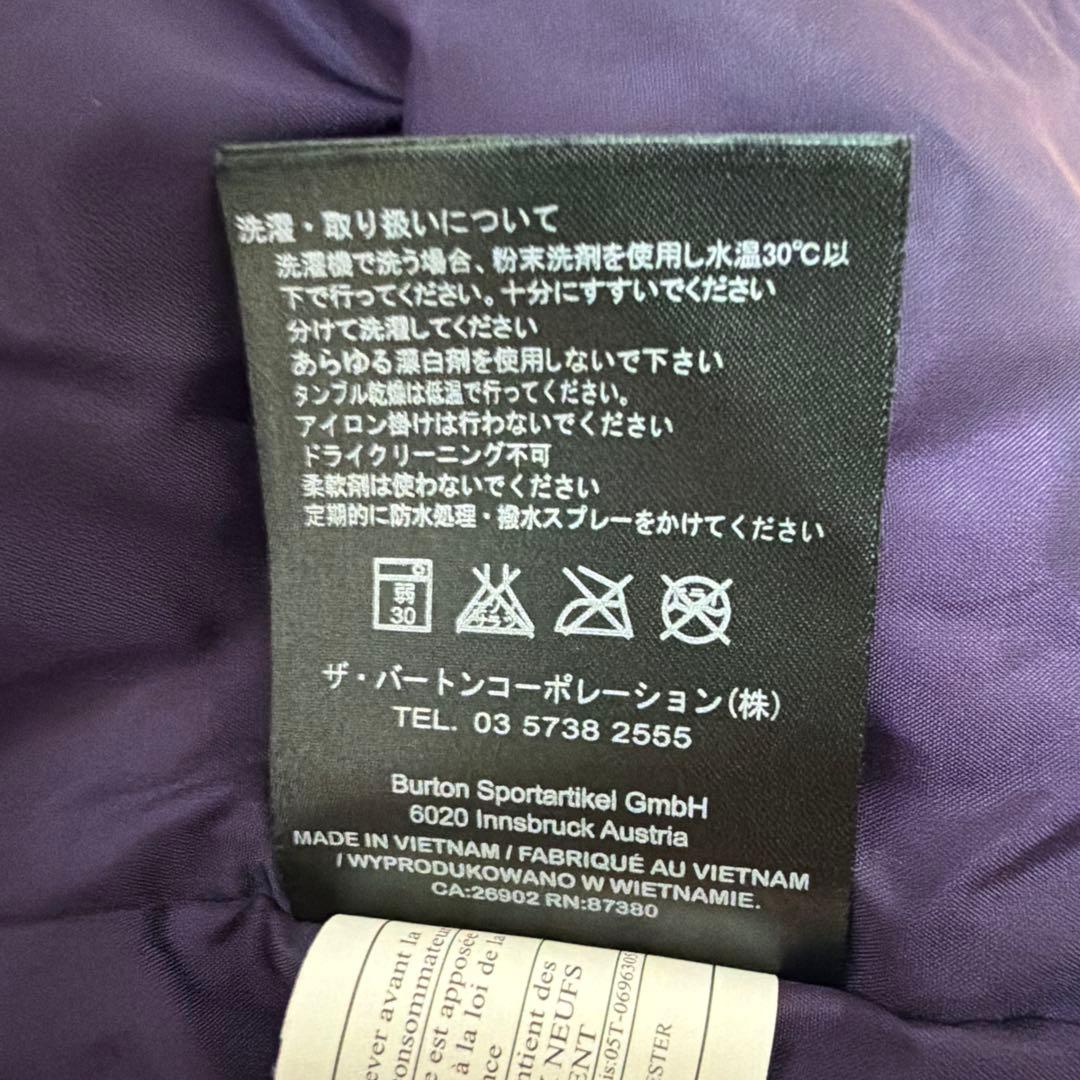 BURTON チェック柄 スノーボードジャケット