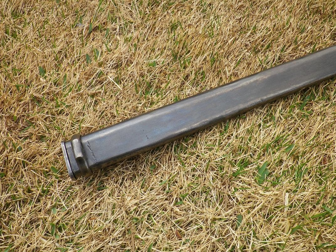 三十年式銃剣の鞘　複製品　レプリカ　スチール製　黒染済
