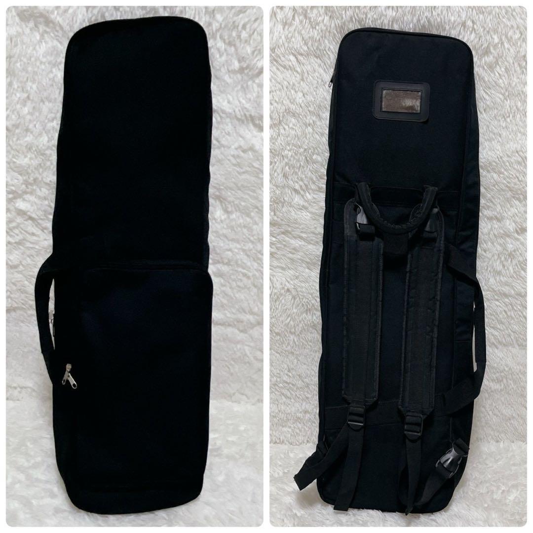 【美品】沖縄三線 本皮 強化張り 二重張り ソフトケース、弦セット、爪付き
