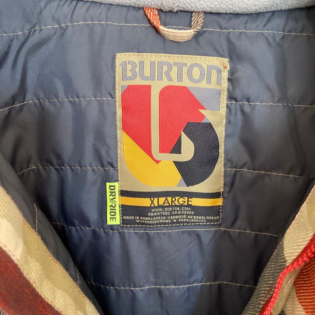 Burton （X-LARGE ）チェック柄ジャケット（中古）