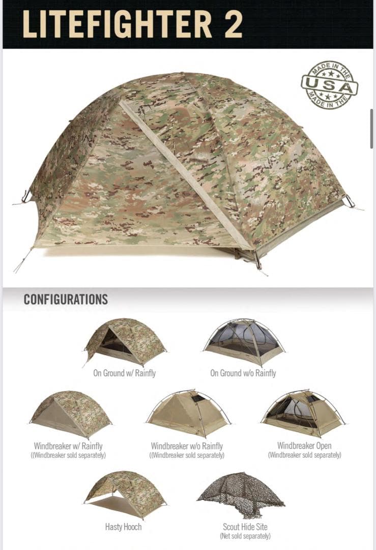 ライトファイター LiteFighter OCP 2人用テント