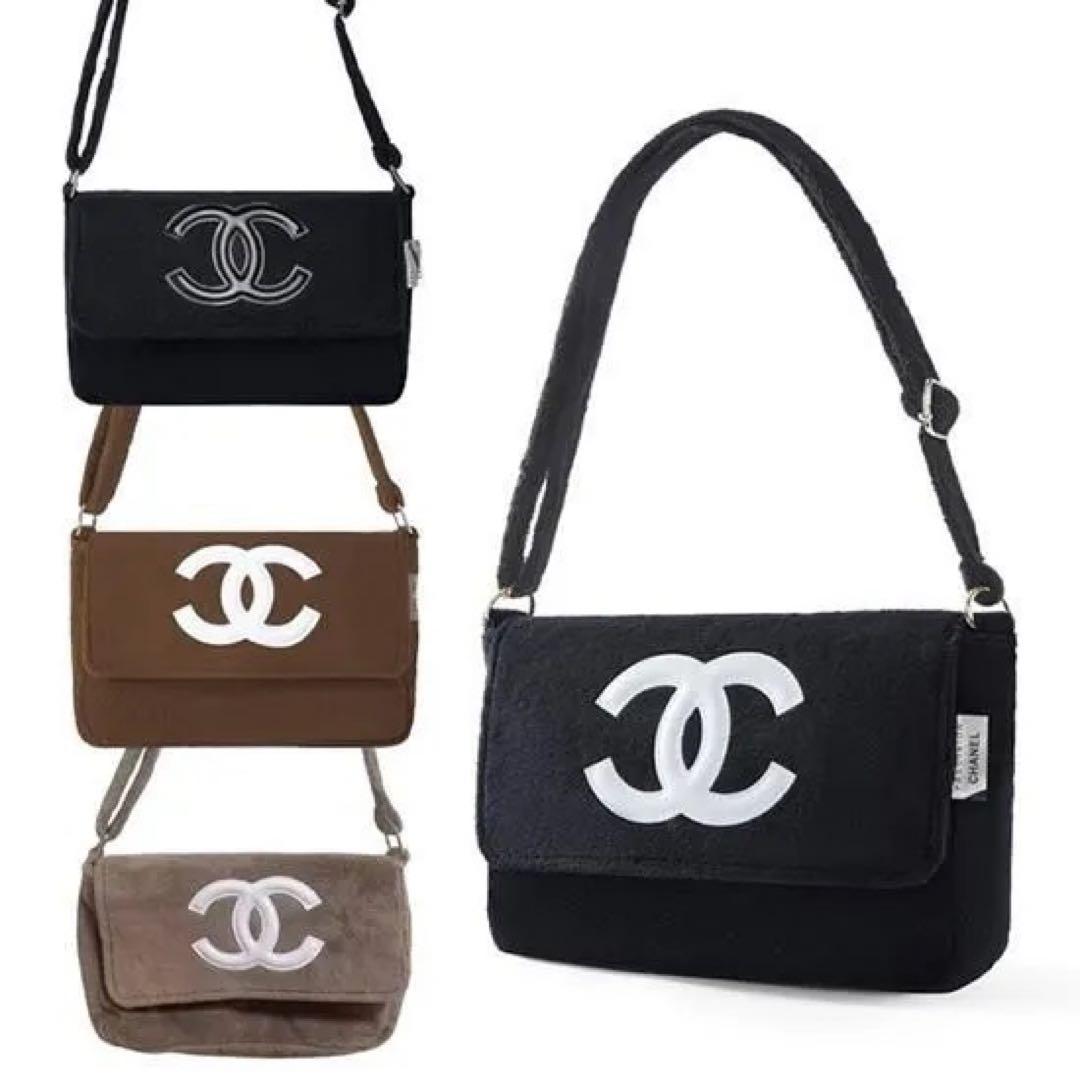 み*❤様 CHANEL シャネル ミニバッグ ポーチ コーヒーブラウン×ホワイト