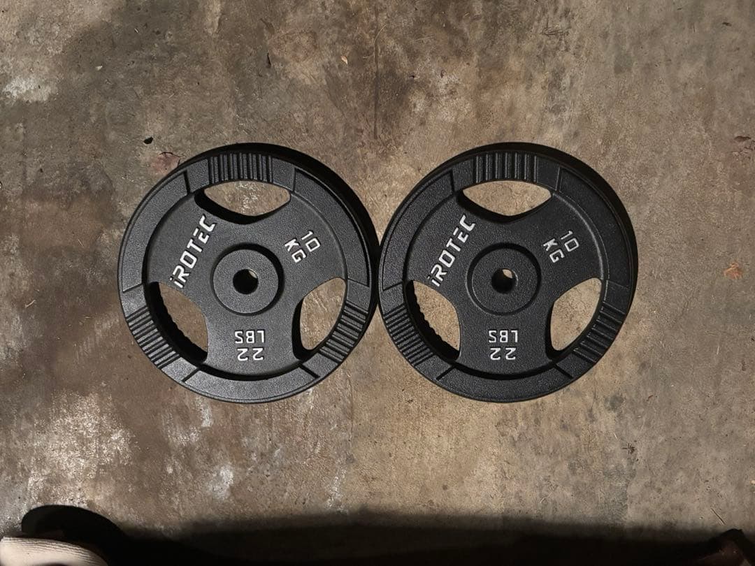 IROTEC 10kg バーベルプレート 2個セット
