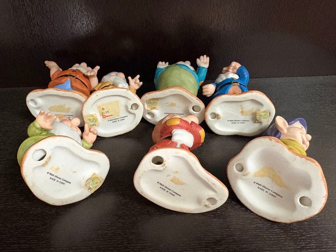 ディズニー 7人の小人 陶器フィギュアセット
