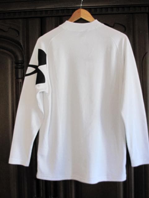 Under Armour M's Golf XL ホワイト モックネックシャツ