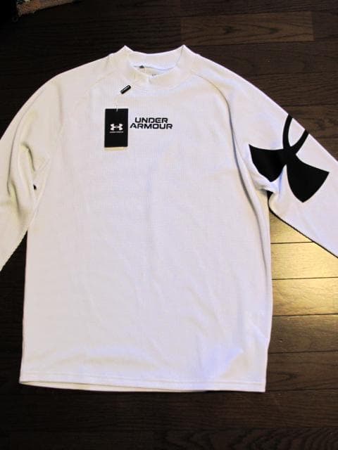 Under Armour M's Golf XL ホワイト モックネックシャツ