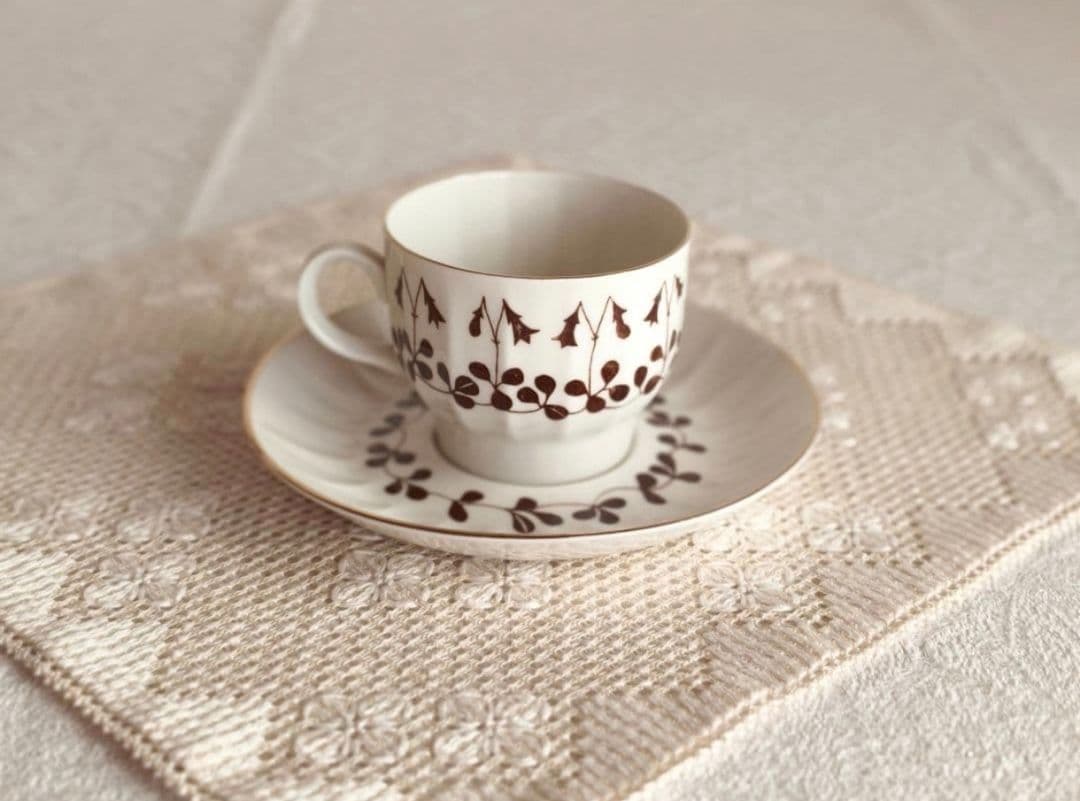 【mkuさま】vintage plate ❀ 優しい 小花柄の 深皿 a