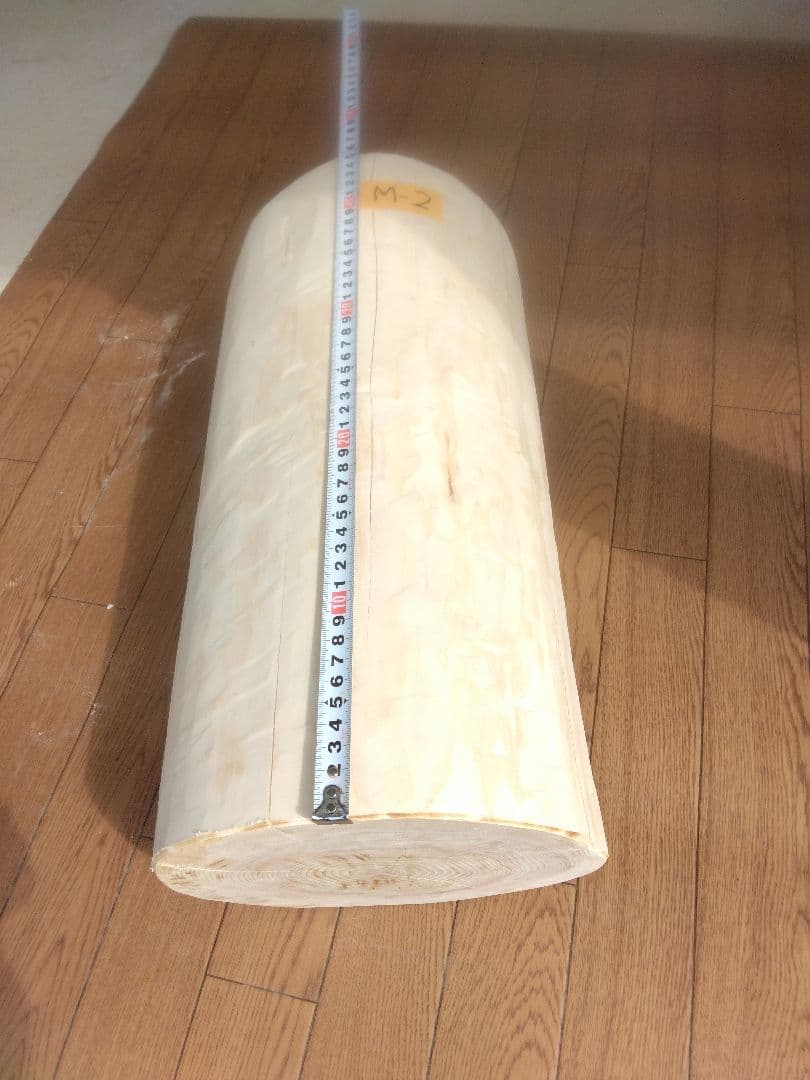 ひのき　丸太　飾り台　美品　M-2  明日葉茶サービス付き