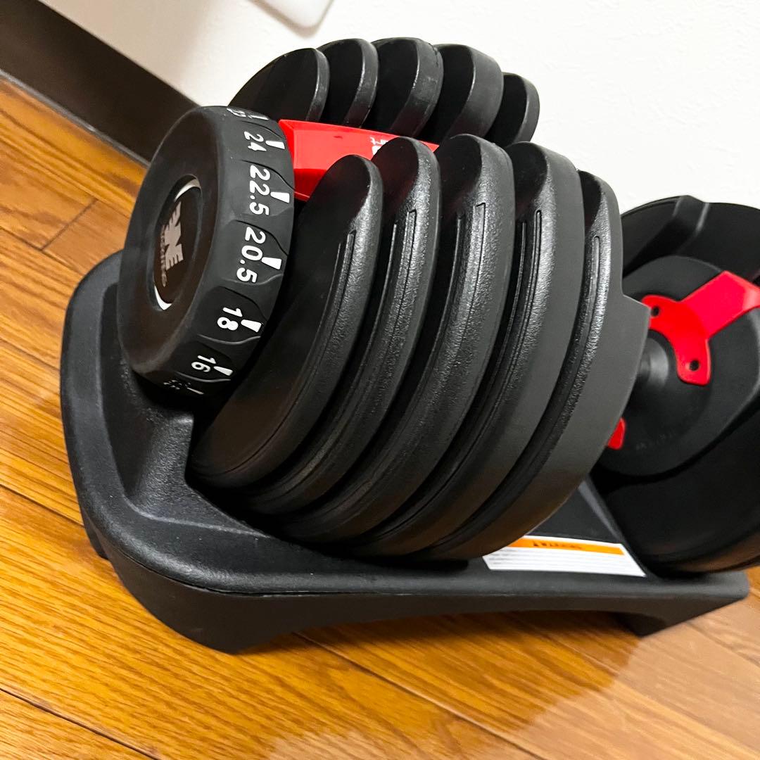 【未使用級】BARWING 可変式ダンベル 24kg×2 15段階 ①