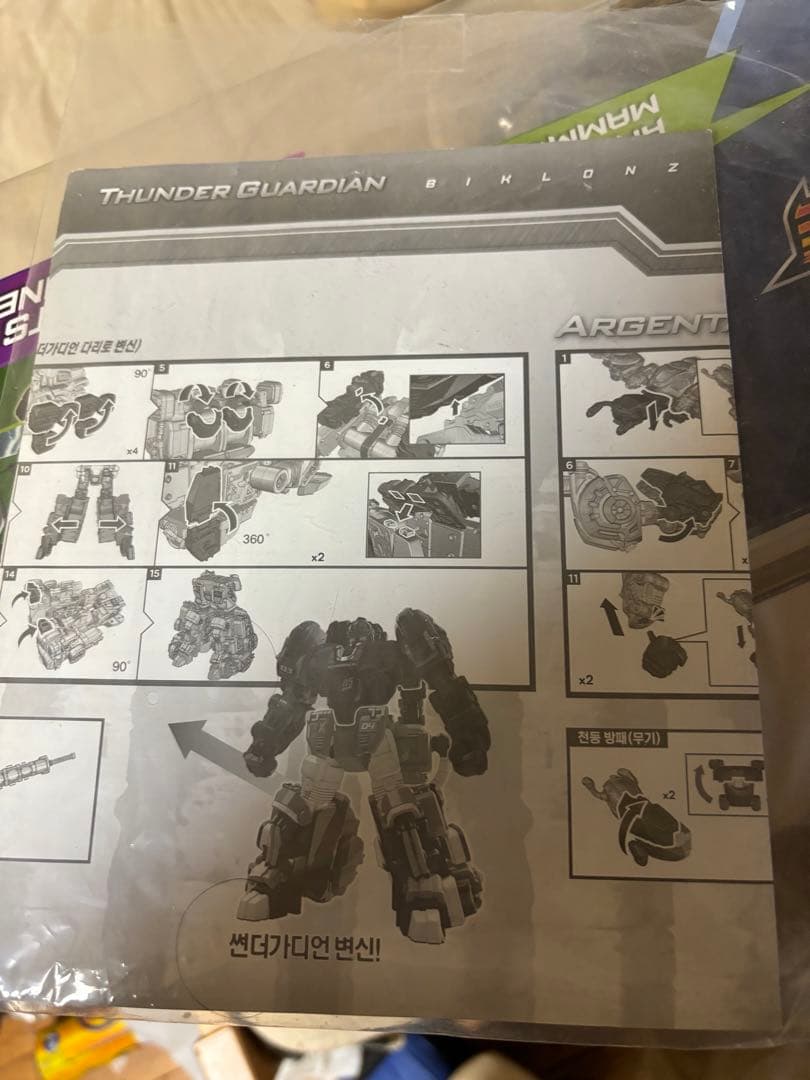 メタリオンズ　韓国ロボット　サンダーガーディアン　3合体
